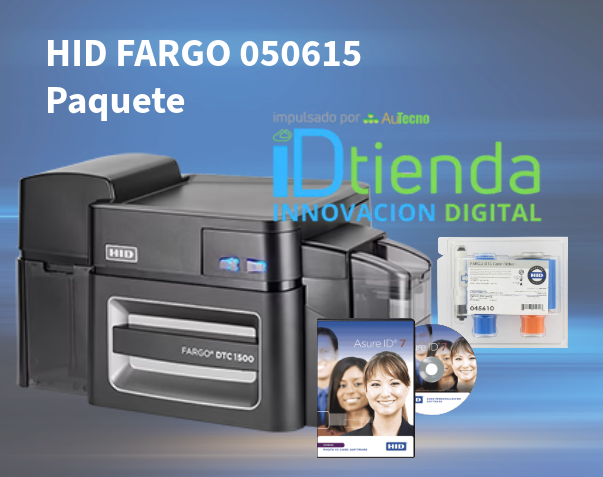 HID Fargo DTC1500 Single Impresora de credenciales, modelo 50615