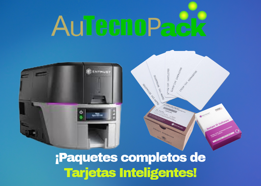 AUTECNOPACK-A04 Impresora de credenciales ambas caras para tarjetas inteligentes (proximidad)