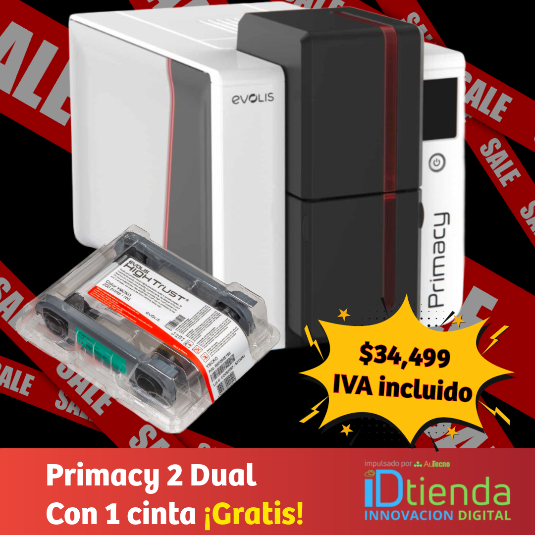 Evolis Impresora de credenciales Primacy 2 Dual Expert