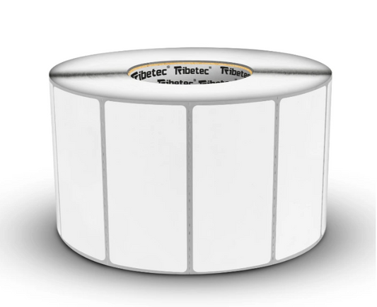 Ribetec Etiqueta 102X51-TD - Etiqueta de 102 x 51 (4X2) de cono grande Termica Directa