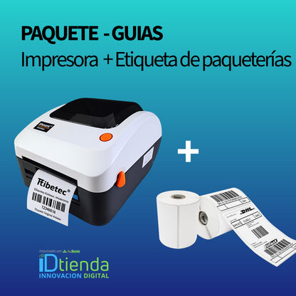 PAQUETE GUIAS - Impresora de Etiqueta + Complemento para hacer guias