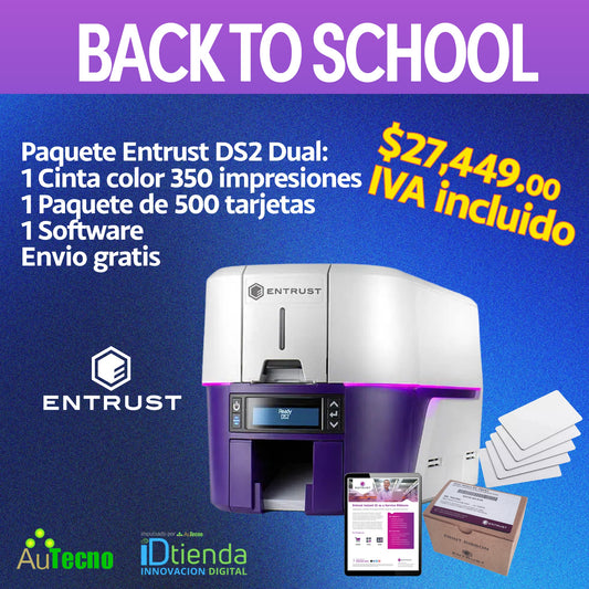 🎓Paquete listo para imprimir: Datacard DS2 Dual Sided, paquete escolar completo