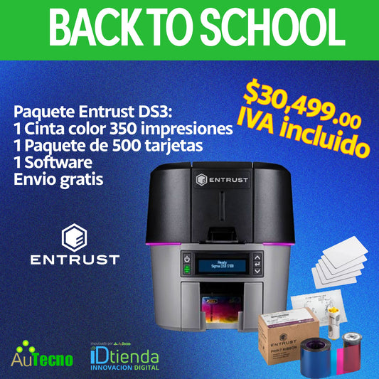 🎓Paquete listo para imprimir: Datacard DS3 Dual Sided, paquete escolar completo