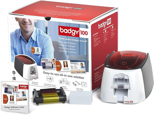 Badgy B12U0000RS Impresora de credenciales - Badgy 100