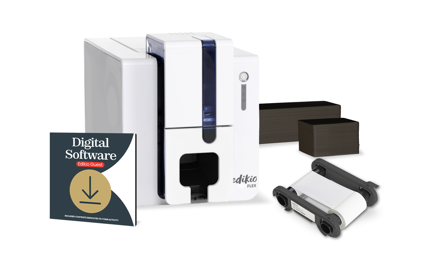 Evolis EFH0000XS-BS012 Impresora Edikio FLEX SOLUTION, paquete completo