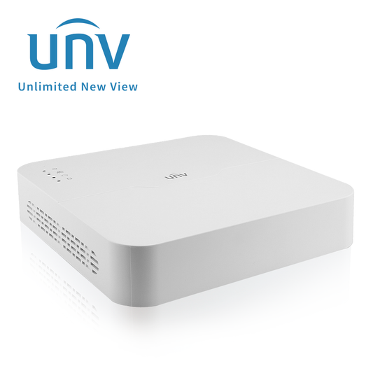 UNV modelo NVR301-04LS3-P4 equipo 8MP 4CH