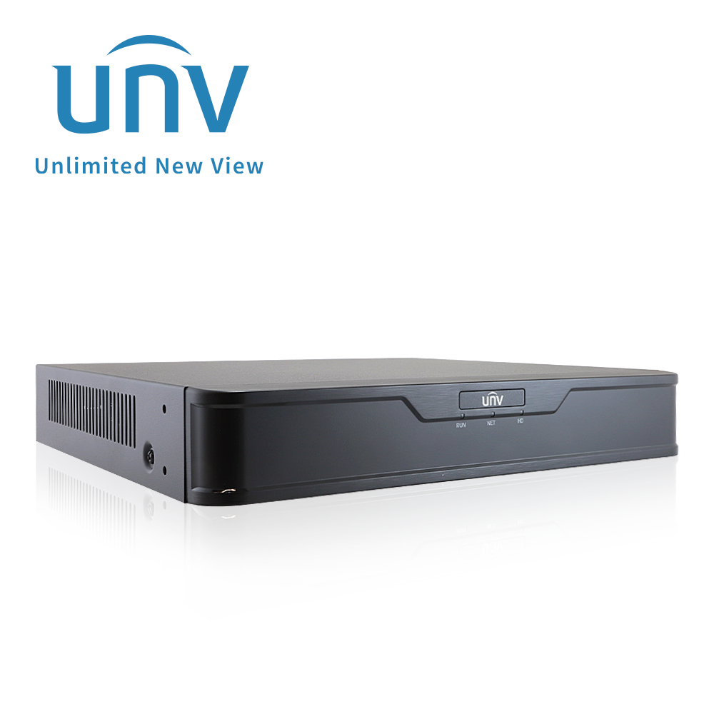 UNV modelo NVR301-04X-P4 equipo 8MP 4 canales