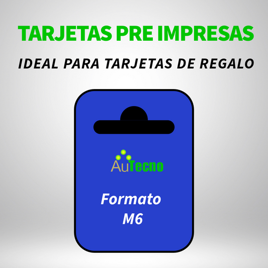 Tarjeta Pre impresa, version M6 para tarjeta de regalo