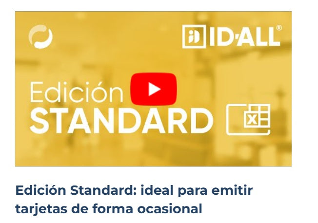 Software de impresión de credenciales ID-ALL STARTER TO STANDARD LA