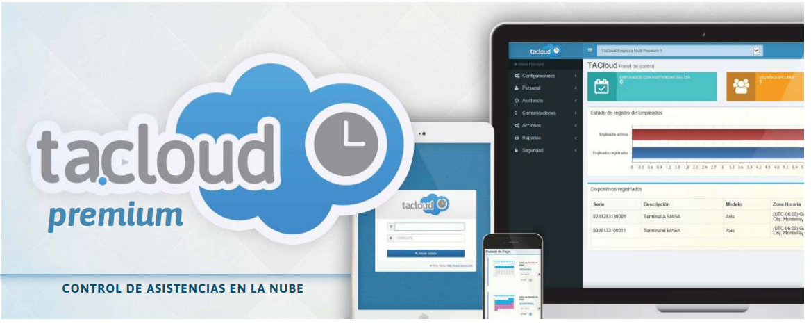 TA.CLOUD Software para Control de Asistencias en la Nube Premium - ANUAL