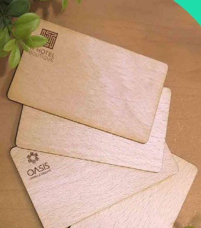 Tarjeta RFID de madera