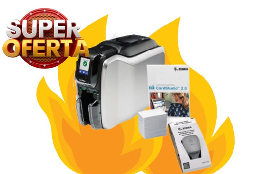 Zebra ZC11-0000Q00LA00 impresora de credenciales ZC100, Single Sided Bundle
