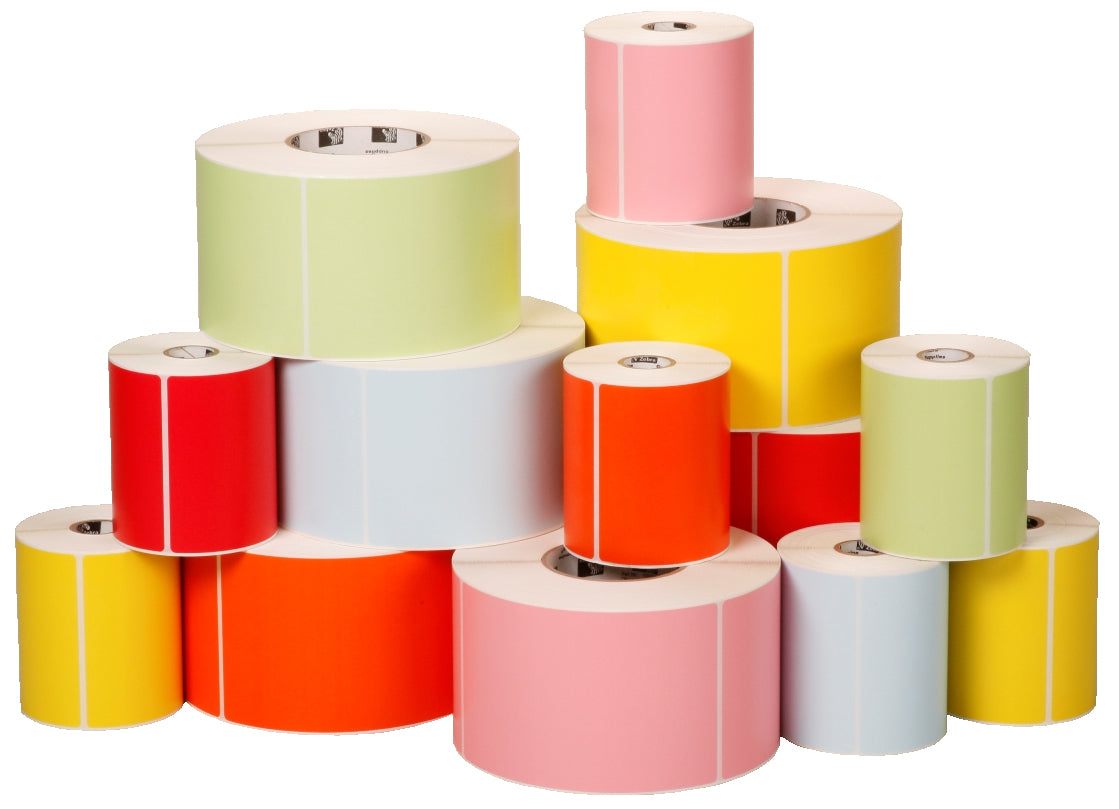 Zebra 10006208-7 etiqueta para impresora Zebra -  Naranja Flourescente