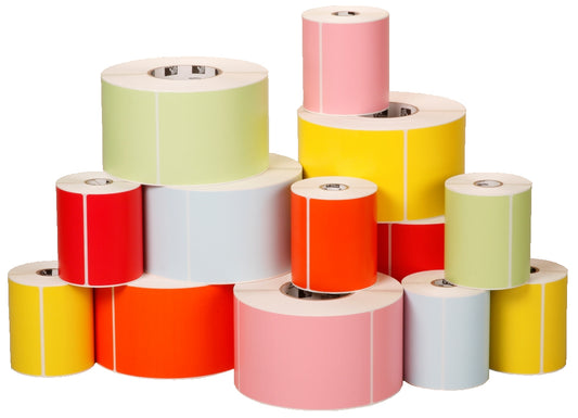 Zebra 10006208-7 etiqueta para impresora Zebra -  Naranja Flourescente